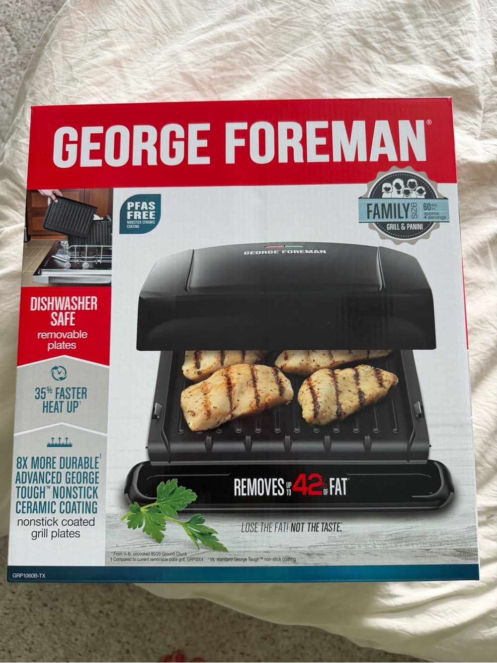 George Foreman Black Electric Indoor Grill - Family Size